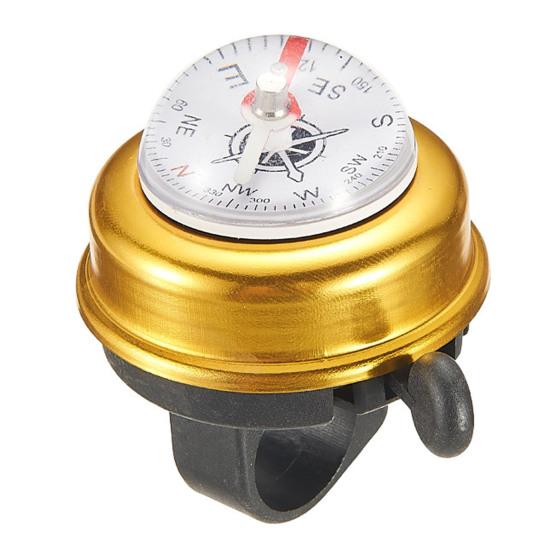 

Компас из алюминиевого сплава, велосипедный колокольчик, установленный на руле, прозрачный, четкий, громкий, универсальный, MTB, дорожный горный велосипед, рожок, аксессуары для велосипеда золотистый