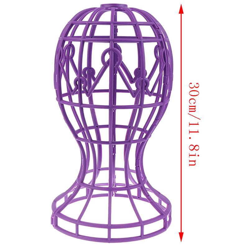 1X Wig Stands Hat Cap Holder Storage Rack Wigs Support Dryer Tool Foldable Wig