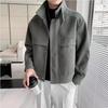 Men's Trendy Korean Style Woolen Jacket - Autumn/Winter Short, Thickened Coat