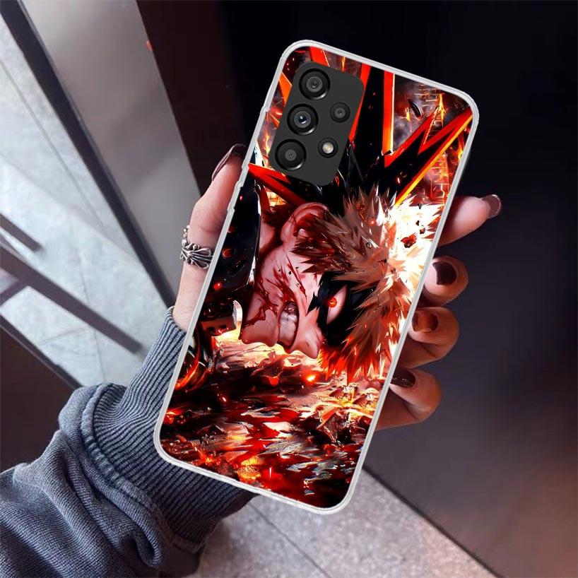 Bakugou Katsuki MHA My Hero Phone Case For Samsung Galaxy A17 A57 A37 A16 A26 A36 A56 A15 A25 A35 A55 A14 A13 A54 A53 A34 A24 A3