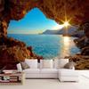 Tapet 3d Stereo Peisaj Marin Mural Peșteră Recif Frescă Living Dormitor Extindere Spațiu Fundal Hârtie de Perete