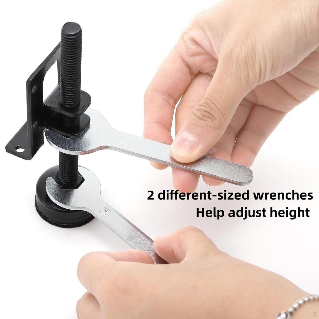 Adjustable Leveling Feet Furniture Leg Levelers with Screws Lock Nuts and Wrench for Chair