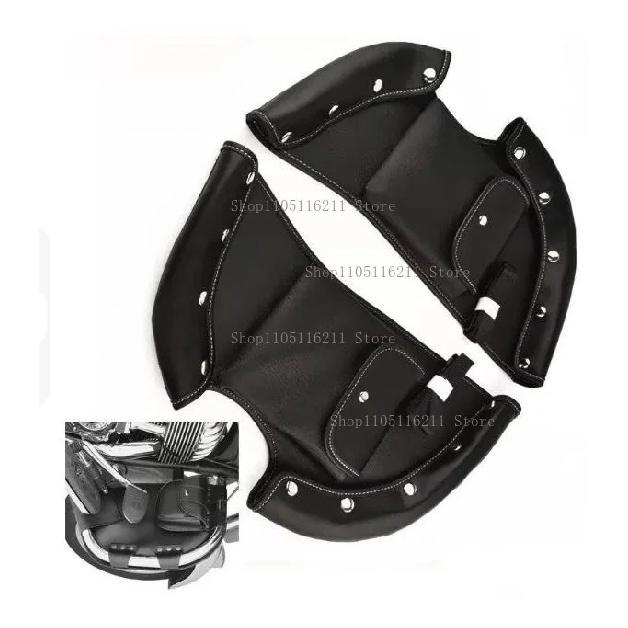 Motorcycle Accessories Lowers Chaps Leg Warmer Wind Deflectors Engine Guard Leather Bag Black Fit For Indian Chieftain 2014-2025