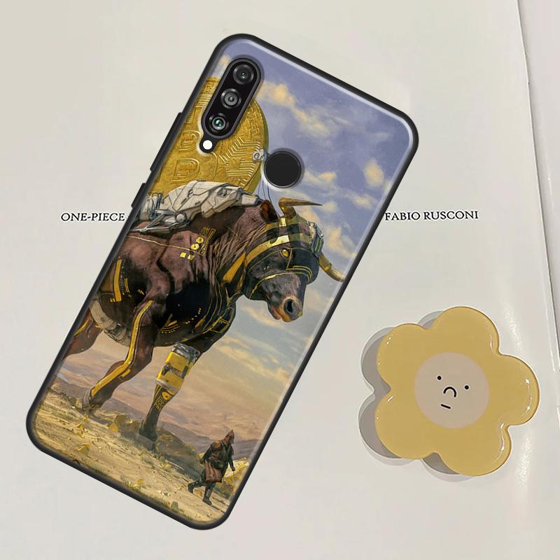 BTC Bitcoin For Huawei Nova Y60 Y70 Y90 Y61 Y91 3i 7i 8i 11i Nova 11 9 10 SE P20 P40 Lite P30 Pro Case