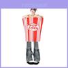 Popcorn Costume Cosplay For Halloween Parties With Fun Stage Props For Unisex Ages 18-24