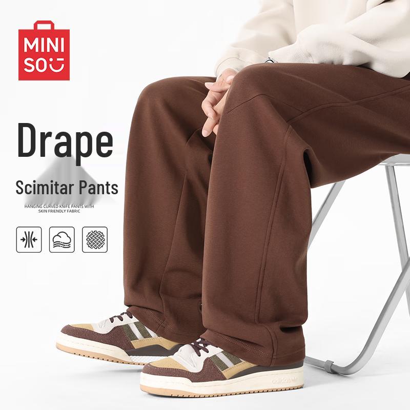 

MINISO Men s Autumn Loose Fit Curved Blade Casual Pants 2XL