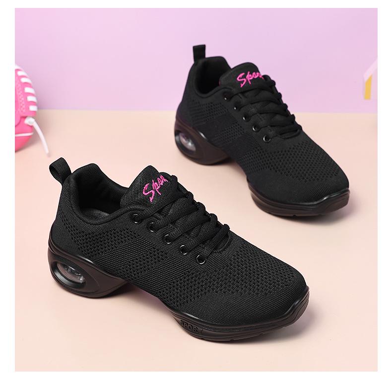 Atmungsaktive Mesh-Tanzschuhe für Damen im Sommer: Weiche Sohle für Modern und Square Dance