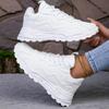 TUINANLE Chunky Damsneakers Vita Damskor Platåsneakers