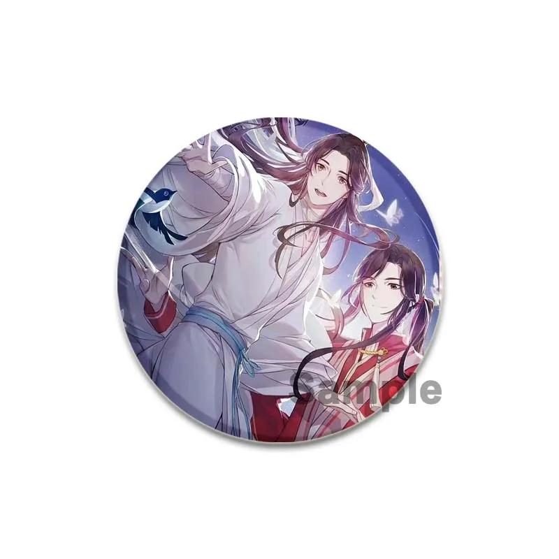 

32/44/58 мм брошка благословення небесного чиновника, значок Xie Lian Hua Cheng, шпилька ручної роботи, нагрудна шпилька для рюкзака, одягу, ювелірних аксесуарів 58mm