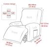 1/2/3/4 Seater Recliner Sofa Covers Elastic Relax  Armchair Cover Stretch Reclining Chair Slipcovers Furniture Protector
