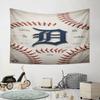 "Baseball Design with Letter D Icon" Pattern Wall Hanging Tapestry Decorative Tapestry Home Decor for Bedroom and Living Room