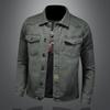 Nuova Giacca Cargo Casual da Uomo Trendy Vestibilità Larga Revers Vintage Elegante Cappotto in Pelle JK730