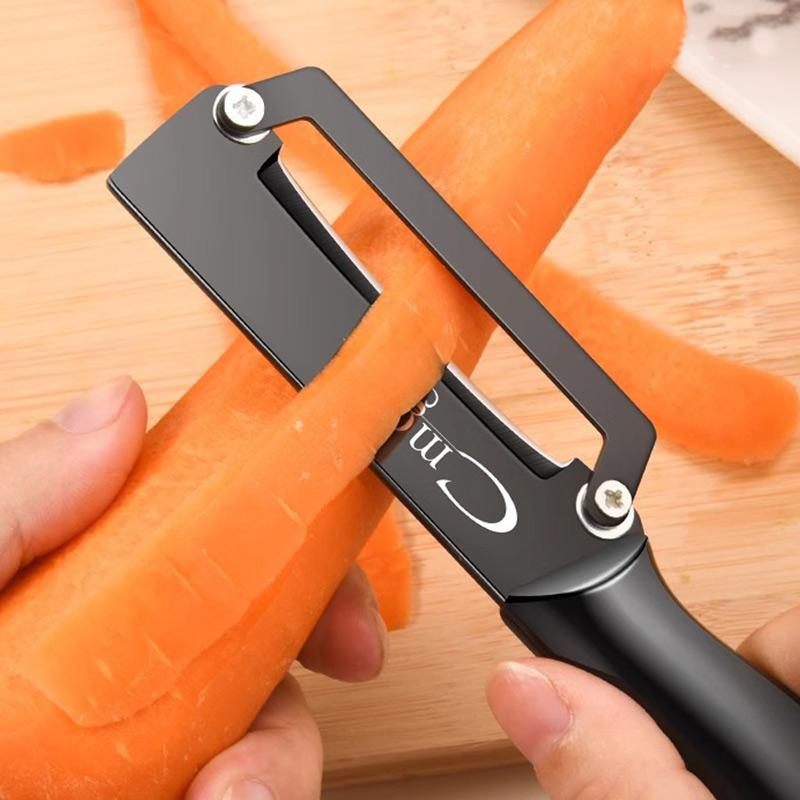 Multi-Function Kitchen-Specific Peeler for Slicing Fruit and Vegetables with Steel Handle Stainless Steel Kitchen Peeler