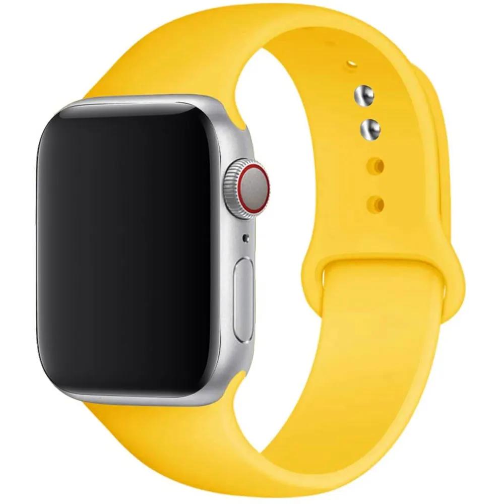 Silikonový řemínek pro Apple Watch 44mm 40mm 49mm 45mm 41mm 38mm 42mm Correa Belt Bracelet pro Apple Watch Series 9 8 7 6 5 3 SE Ultra 2