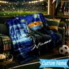 1PC Custom Name Middle-earth Adventure Map Throws Blanket Flannel Blankets for Couch Bed Gifts for Men Women Travel Picnic Christmas Fan Gifts