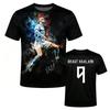 Norsko Číslo 9 HAALAND Dres Fotbalové Tričko Unisex Streetwear Letní Kulatý Výstřih Ležérní Tričko Módní Grafické TOP