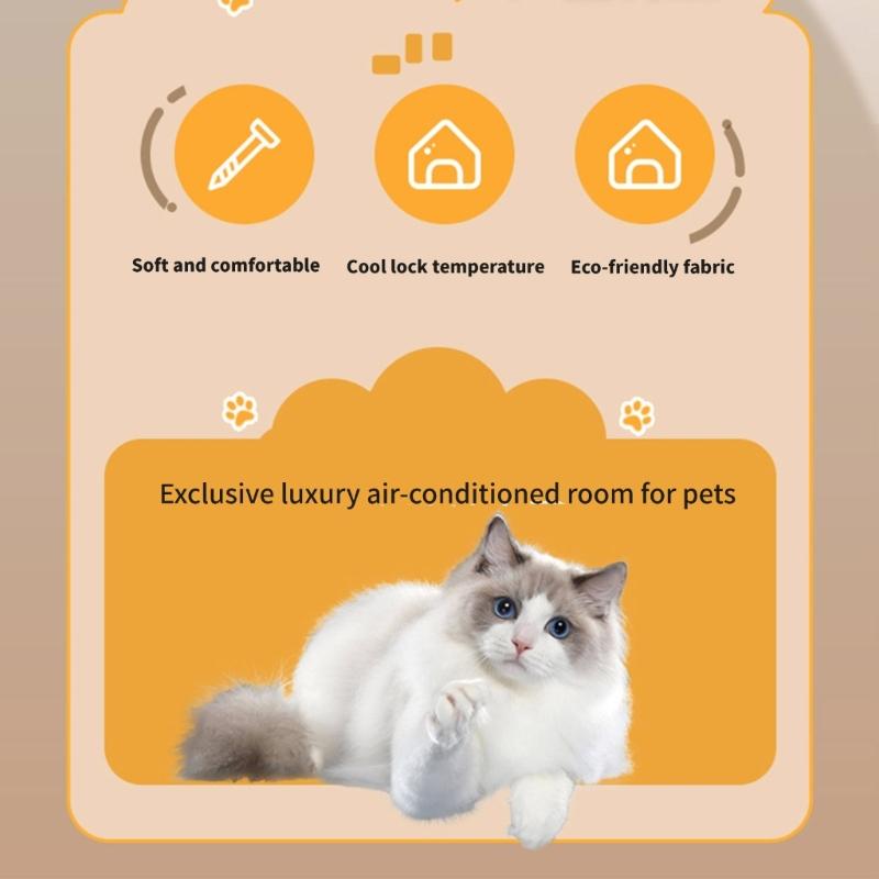 Pet Shelter House Air Conditioned Cooling House with Water Resistant Layer And Insulation Design for Dog Cats