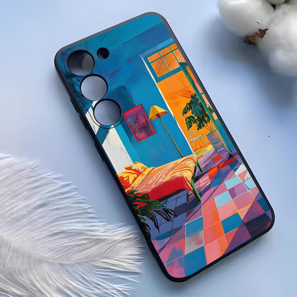 

David Hockney Art Phone Case For Samsung S25 Ultra S24 S23 S22 S21 S20 Plus Fe Galaxy A54 A53 A34 A25 Silicone Cover Samsung Note20Ultra