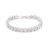 1 Pcs Luxury Roman Crystal Geometric Chain Bracelets For Women Trendy Goth Full Rhinestone Charm Bangles Wed Jewelry Accessories