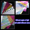 MNFT 12Pcs DIY Hard Bait Sequins Holographic Lure Fish Skin Sticker Self Adhesive Rainbow Change Color Film Fly Tying Material