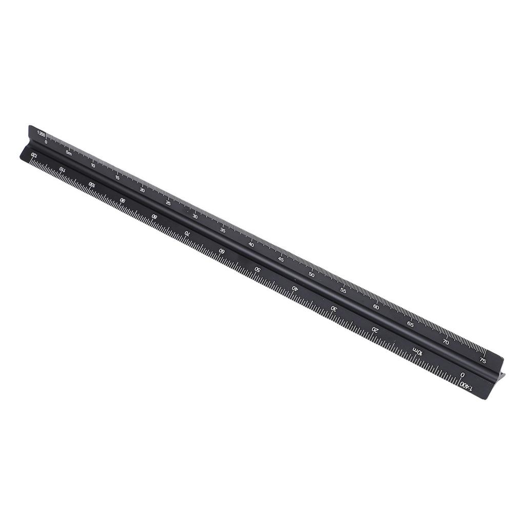 Triangular Engineer Scale Ruler Aluminum 30cm 1:100 1:200 1:250 1:300 1:400 1:500 Architectural Scale Ruler for