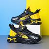 Boys shoes children's sports shoes spring and autumn breathable double net new boys non-slip solid bottom student running shoes