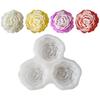 3pcs/set Peony Flower Candle Silicone Mold 3D Mini Rose Flower Soap Gypsum Handicraft Resin Mold DIY Chocolate Cake Baking Tool
