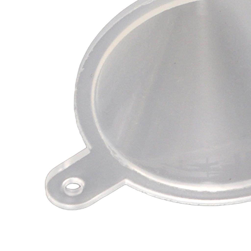 2pcs Plastic Mini Funnel Transparent Portable Multi Purpose for Perfumes Liquid Powder Essential Oils