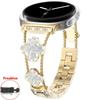 Diamantarmband für Samsung Galaxy Watch8 44mm 40mm Kleeblatt-Design Luxus Damen Ultra 47mm Armband für Samsung Galaxy 8 Classic 46mm Correa
