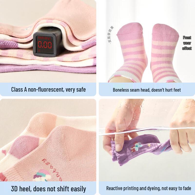 Nidoxiong Kids' Breathable Cotton Socks
