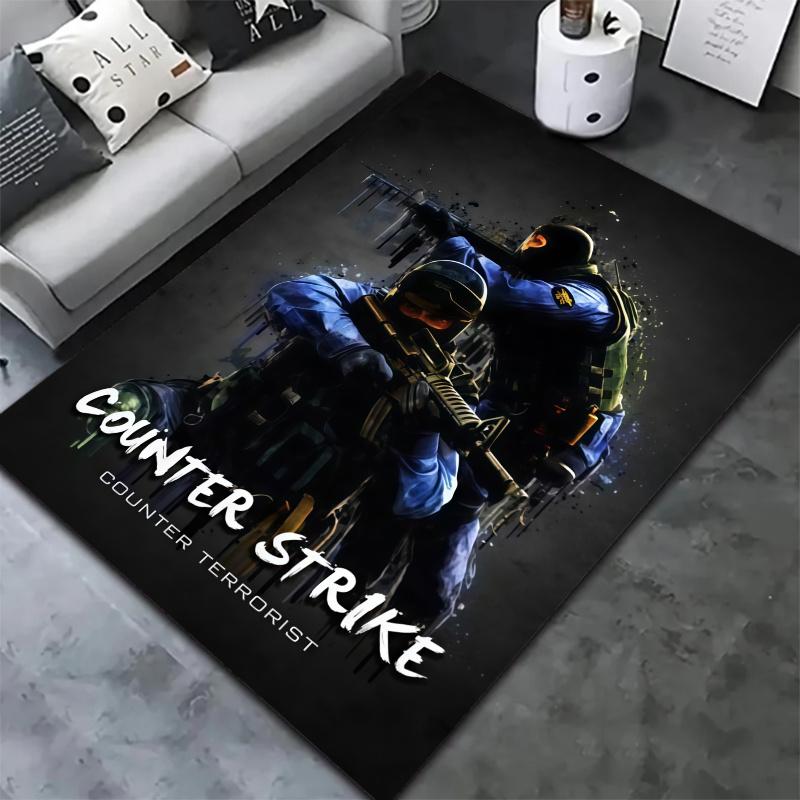 Csgo2 Carpet Rug for Living Room Bedroom Home Sofa Decoration,Kids play Nonslip Floor Mat