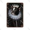 Metal Sign Gentleman Dog Wall Decor, Vintage Tin Plate for Living Room 20x30 cm