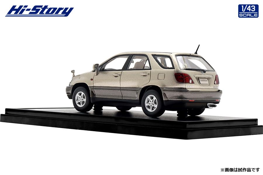 Hi Story Toyota Harrier FOUR G Package Třpytivě zlatá metalíza Hotový model 1/43 3.0 (1997)