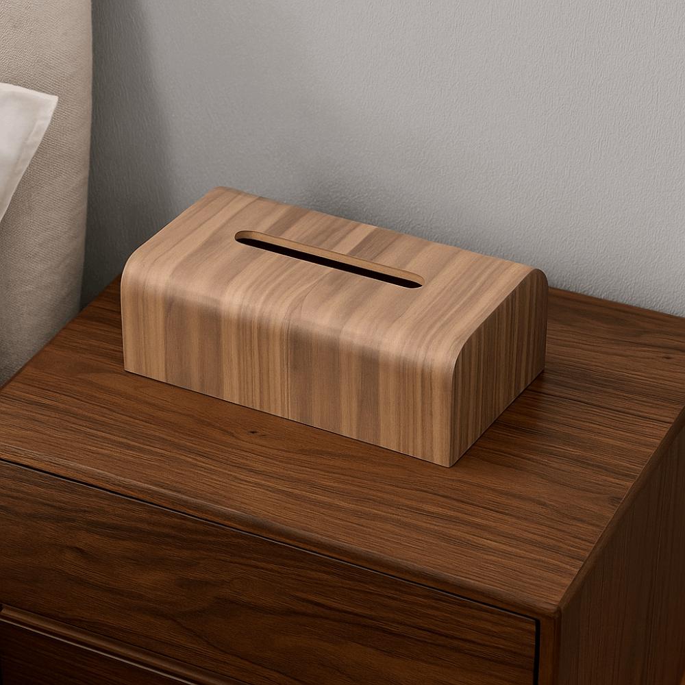 Simple Solid Wood Tissue Box Drawer Design Tissue Organizer Creative Tissue Case  Living Room