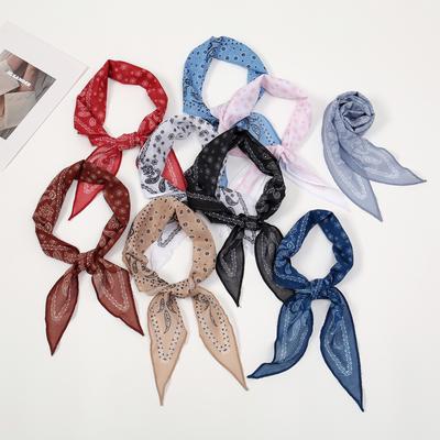 Sciarpa di Cotone alla Moda per Donna Fazzoletti per Capelli Paisley Fasce per Capelli Bandana Borsa da Donna Fascia da Polso Foulard Cravattini da Collo