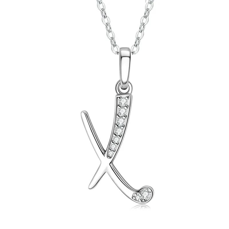 2025 New 26 Letter Zircon Necklace Design, Trendy English Pendant, Fashionable Temperament, High-end Personality, New Necklace