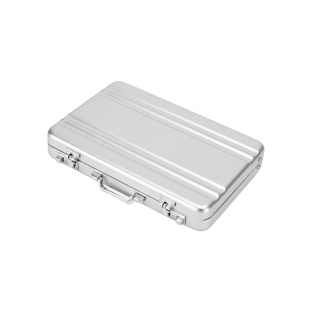 Aluminum Storage Box Business Id Credit Card Holder Mini Suitcase Bank Card Box Holder Jewelry Case Organizer Rectangle New