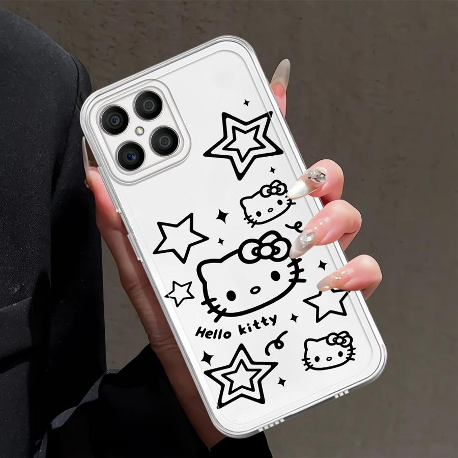 

Cartoon Hello Kitty Case for Honor X9a X9b X8b X7b X8 X8a 90 Lite Soft Phone Cover Honor 90 Lite