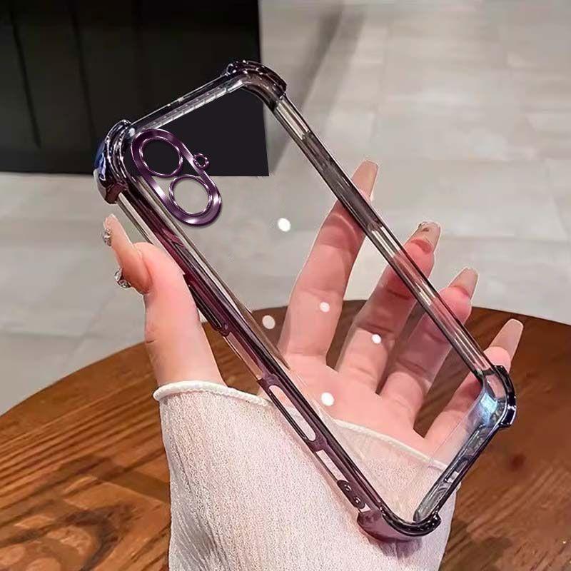 

For Samsung Galaxy F70e Case Galaxy A07 M17E M07 F07 A06 A05 4G Phone Case Four Corners Thickening Shookproof Plating back cover Galaxy F70e