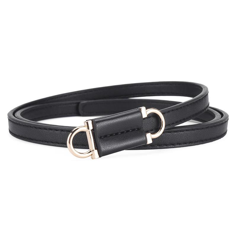 

Обязательное модное весеннее женское платье со стильным тонким поясом для любого случая чёрный