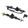 RC Front Rear Axle 27T 8T Internal Mounting Gear RC Car Axle Assembly Set with Link Mount for SCX10 PRO Black