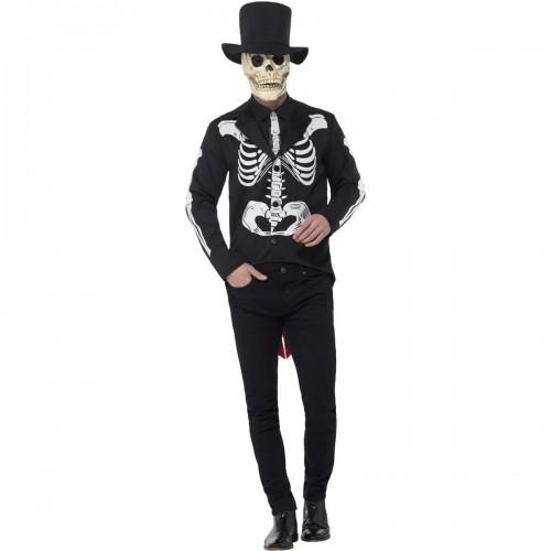 Smiffys Unisex Adult Skeleton Day Of The Dead Costume Suit Set