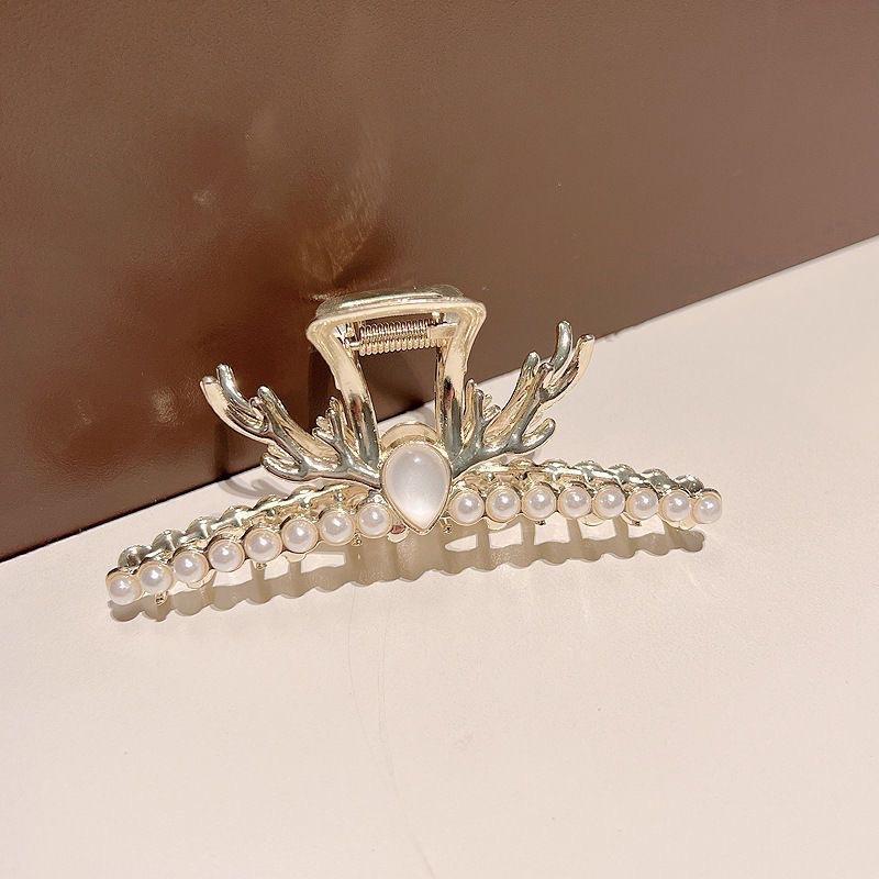 Alloy Womens Back-of-Head Grabber Large High-End Hair Claw Clip Summer 2026 Shark Clip Headpiece Japan and Korean Style