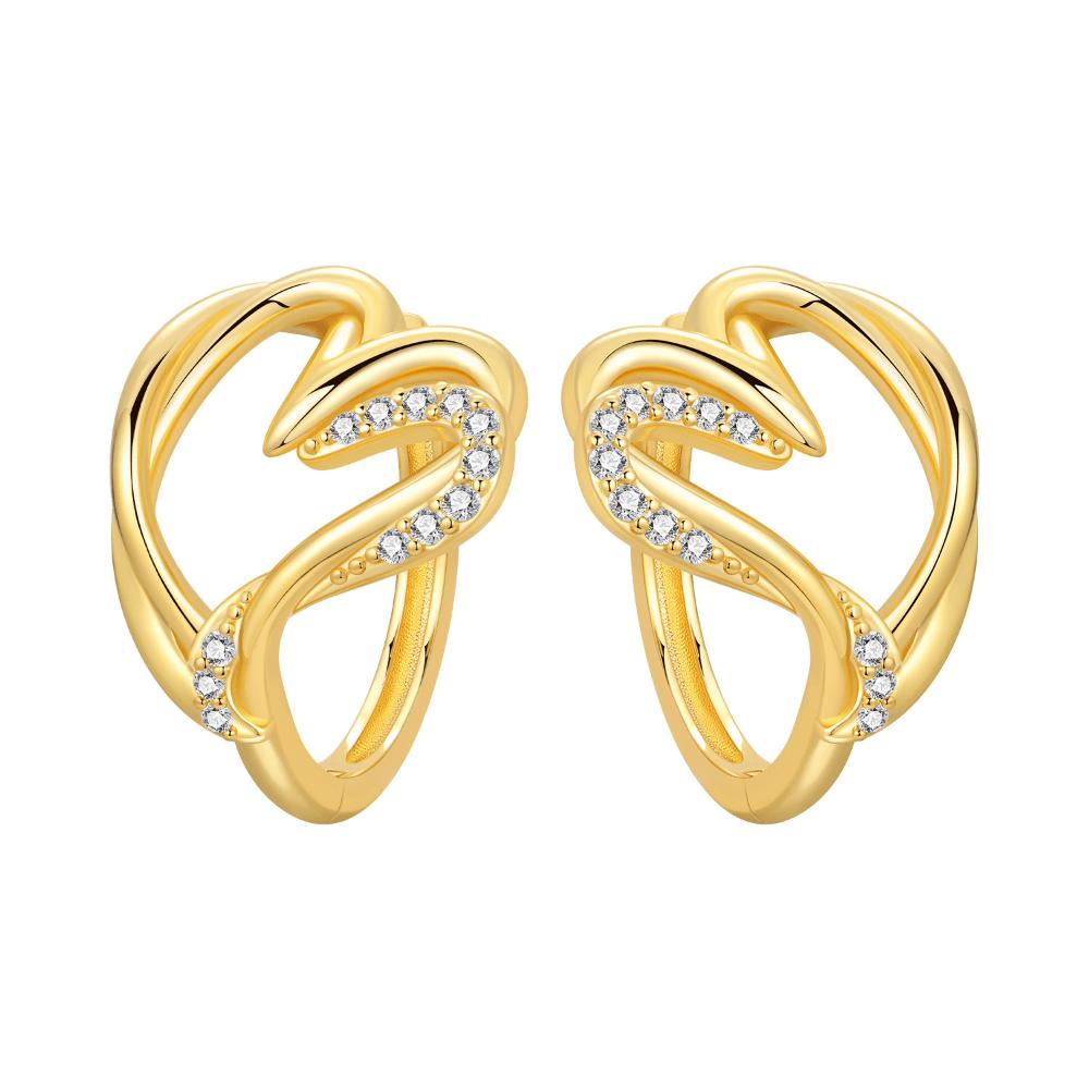 New Double-layer Love Earrings, Earrings, Fashion Trend Women's Stud Earrings