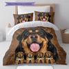 Tibetan Mastiff Dalmatian Pattern Bedding Quilt Set Quilt Cover Pillowcase Home Decoration Gift (1 * Duvet Cover + 2 * Pillowcase, Without Core)