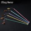Random Color Short Style Simulated Insect Feather Cat Toy Wand Kitten Pet Toy