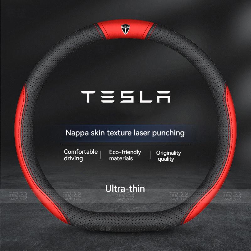 AMN1 For Tesla Model 3 Model S Model Y Model X Roadster Car Steering Wheel Cover 2019-2025 Auto interior Steering Wheel Accessories