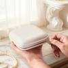 Portable Leather Jewelry Storage Box Earrings Ring Storage Display Function Jewelry Case Zipper Mini Jewelry Box Home Storage
