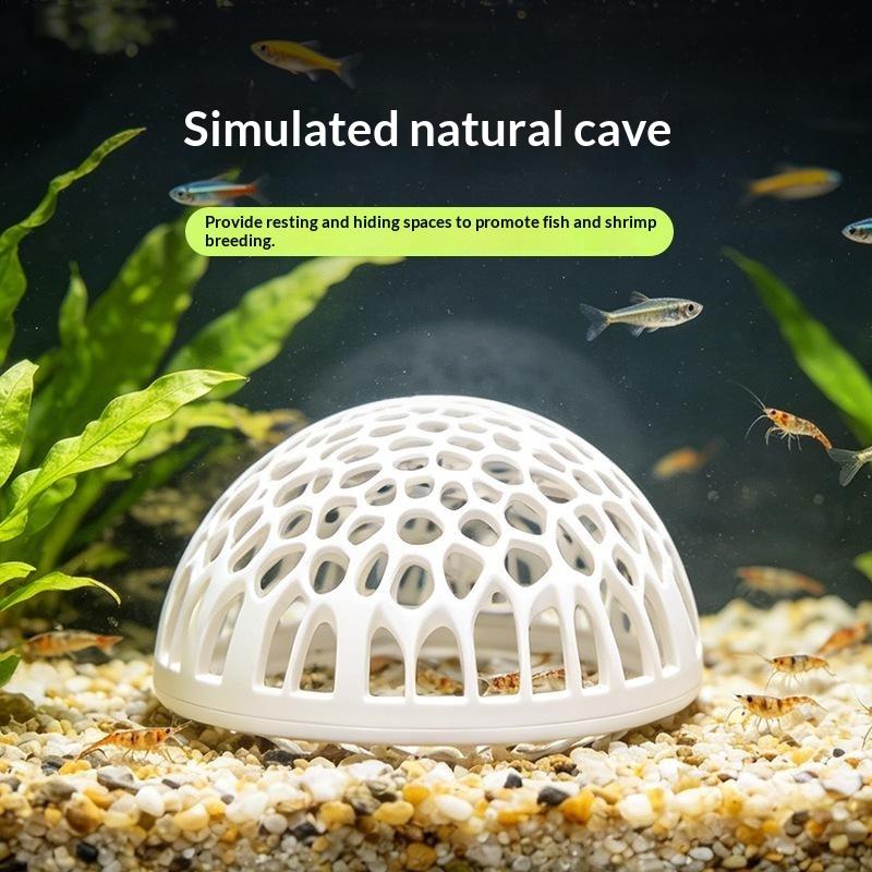 Aquarium Shrimp House Cave Mini Porous Betta House Fish Hiding Spots Shrimp Shelter Shrimp Breeding Nest For Aquatic Decor