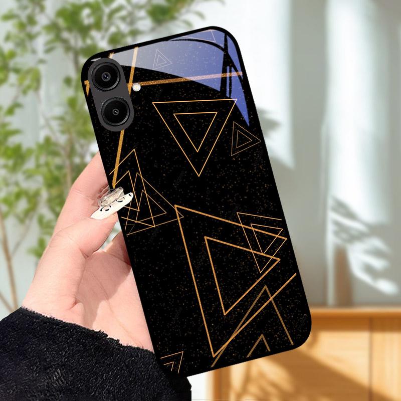 Per Samsung Galaxy A16 A06 A26 A36 A56 4g 5g Custodia Rigida Copertura Completa Vetro Temperato Lente Protezione Cover Posteriore A 06 16 26 36 56